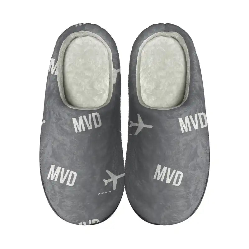 Carrasco General Cesareo L. Berisso International Airport (MVD) Slippers & Flip Flops - Slippers - Cotton - Pattern - Gray