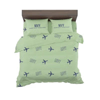 Thumbnail for Martha's Vineyard Airport (MVY) Bedding Sets & Blankets - Bedding Set - Pattern - Light Green