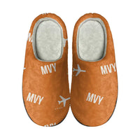 Thumbnail for Martha's Vineyard Airport (MVY) Slippers & Flip Flops - Slippers - Cotton - Pattern - Orange