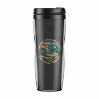 Thumbnail for Martha's Vineyard Airport (MVY) Travel Mugs - Badge - Plastic (No Holder) - Gray