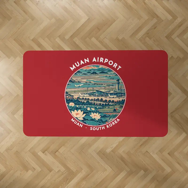 Muan International Airport (MWX) Carpets - Carpet Rectangle - Badge - Red