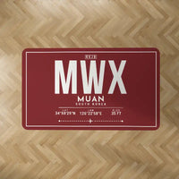 Thumbnail for Muan International Airport (MWX) Carpets - Carpet Rectangle - ID Tag - Dark Red