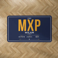 Thumbnail for Milan Malpensa International Airport Silvio Berlusconi (MXP) Carpets - Carpet Rectangle - ID Tag - Dark Blue