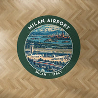Thumbnail for Milan Malpensa International Airport Silvio Berlusconi (MXP) Carpets - Carpet Round - Badge - Dark Green