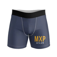 Thumbnail for Milan Malpensa International Airport Silvio Berlusconi (MXP) Men Boxers - Code - Navy Blue