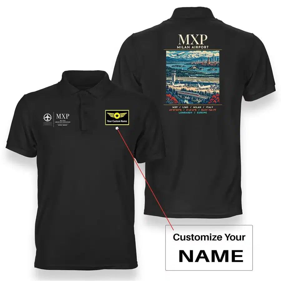 MXP - Poster - Double-Side Polo - Black + Name