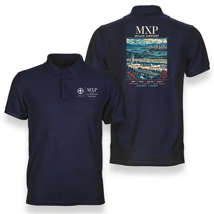 MXP - Poster - Double-Side Polo - Navy Blue