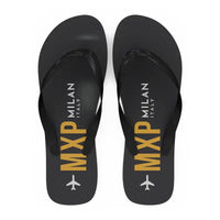 Thumbnail for Milan Malpensa International Airport Silvio Berlusconi (MXP) Slippers & Flip Flops - Slippers - Flip Flops - Code - Black