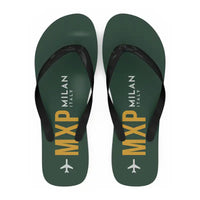 Thumbnail for Milan Malpensa International Airport Silvio Berlusconi (MXP) Slippers & Flip Flops - Slippers - Flip Flops - Code - Dark Green