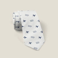Thumbnail for Milan Malpensa International Airport Silvio Berlusconi (MXP) Ties - Tie - Pattern - White