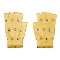 Thumbnail for Miyakejima Airport (MYE) Gloves - Gloves - Cut - Pattern - Yellow