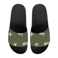 Thumbnail for Miyakejima Airport (MYE) Slippers & Flip Flops - Slippers - Sport - Pattern - Green Army