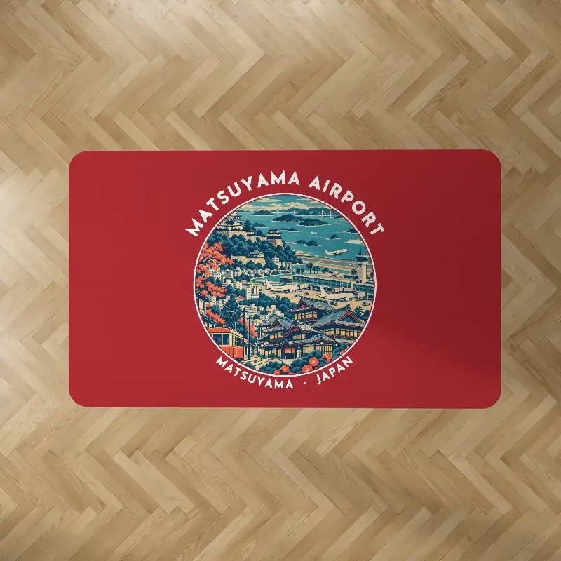 Matsuyama Airport (MYJ) Carpets - Carpet Rectangle - Badge - Red V2