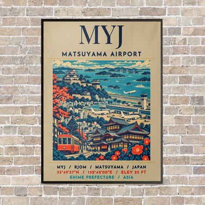 MYJ - Poster - Canvas Framed - Beige