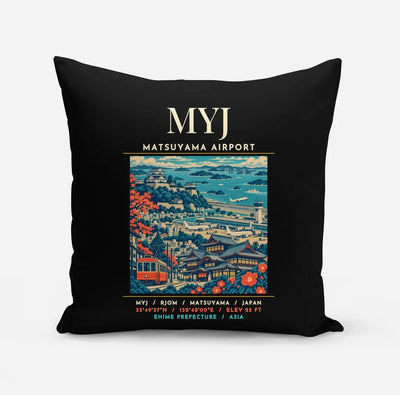 MYJ - Poster - Pillow - Black