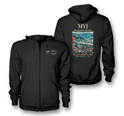 MYJ - Poster - Zipped Hoodie - Black