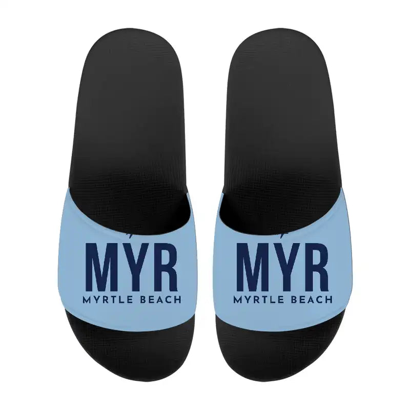 Myrtle Beach International Airport (MYR) Slippers & Flip Flops - Slippers - Sport - Code - Light Blue