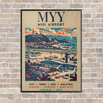 MYY - Poster - Canvas Framed - Beige
