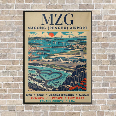 MZG - Poster - Canvas Framed - Beige