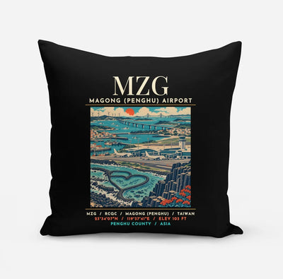 MZG - Poster - Pillow - Black