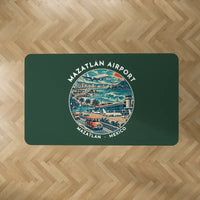 Thumbnail for Mazatlán International Airport (MZT) Carpets - Carpet Rectangle - Badge - Dark Green V2