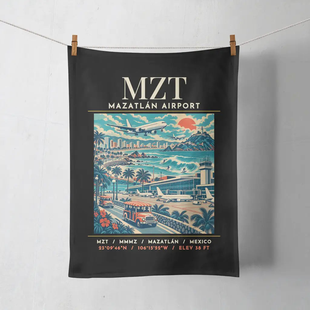 MZT - Poster - Towel - Black