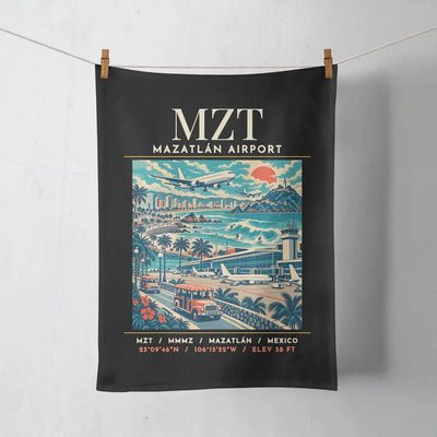 MZT - Poster - Towel - Black