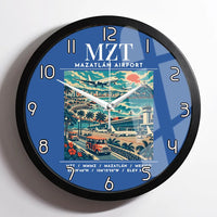 Thumbnail for MZT - Poster - Wall Clock Framed - Blue