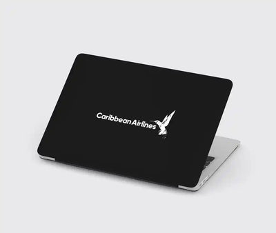Carbbean Airlines design on black macbook case