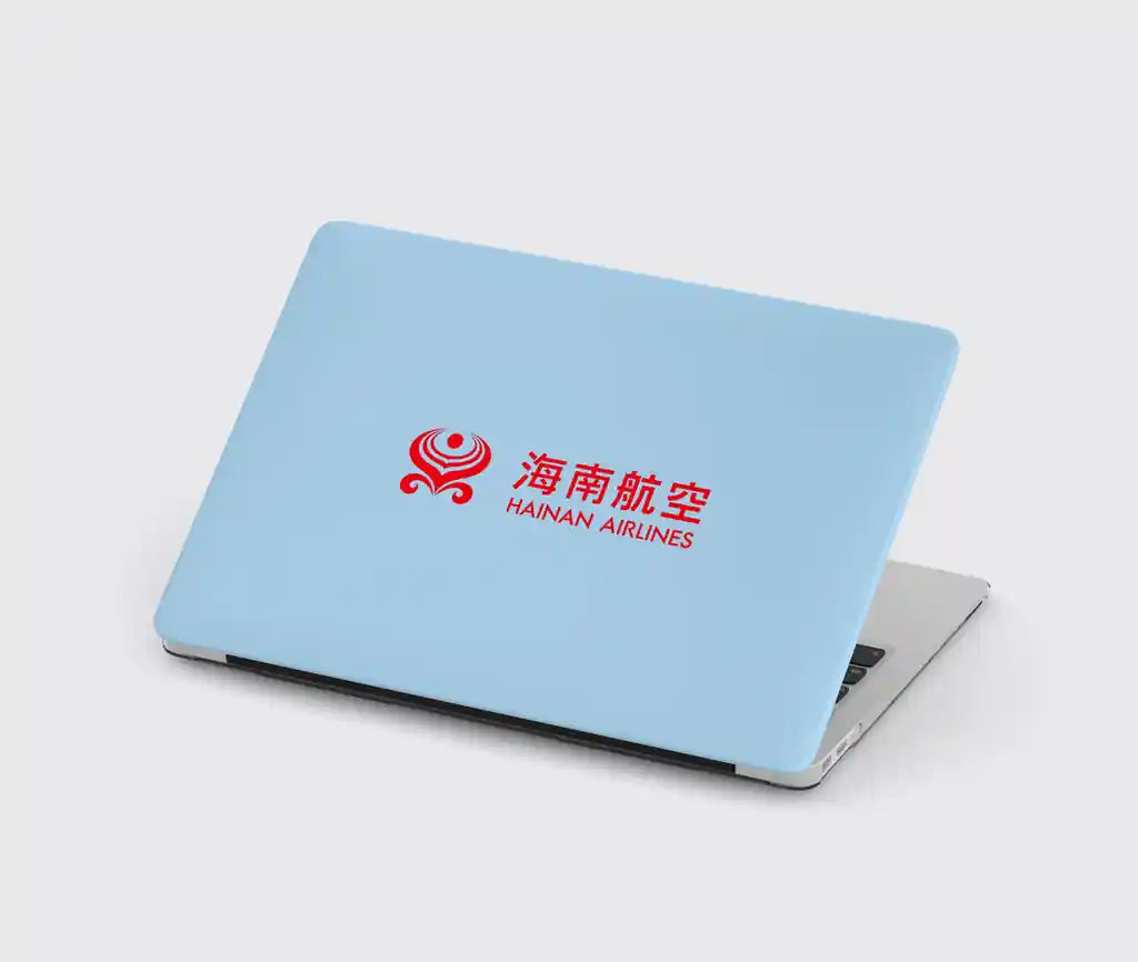 Hainan Airlines design on light blue macbook case