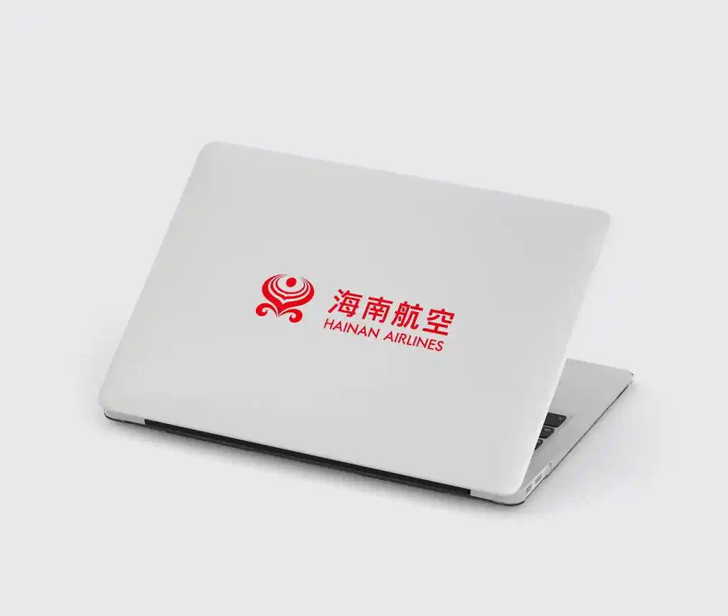 Hainan Airlines design on light gray macbook case