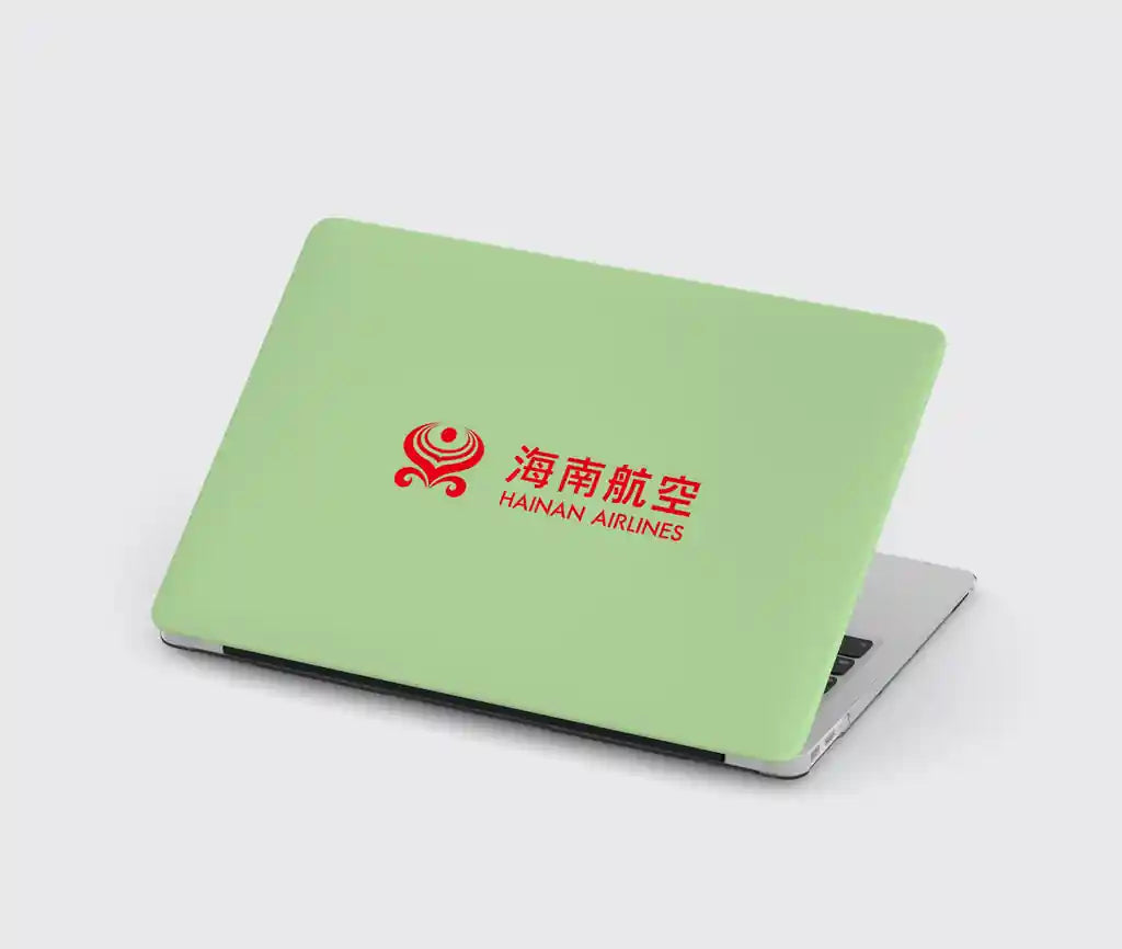Hainan Airlines design on light green macbook case