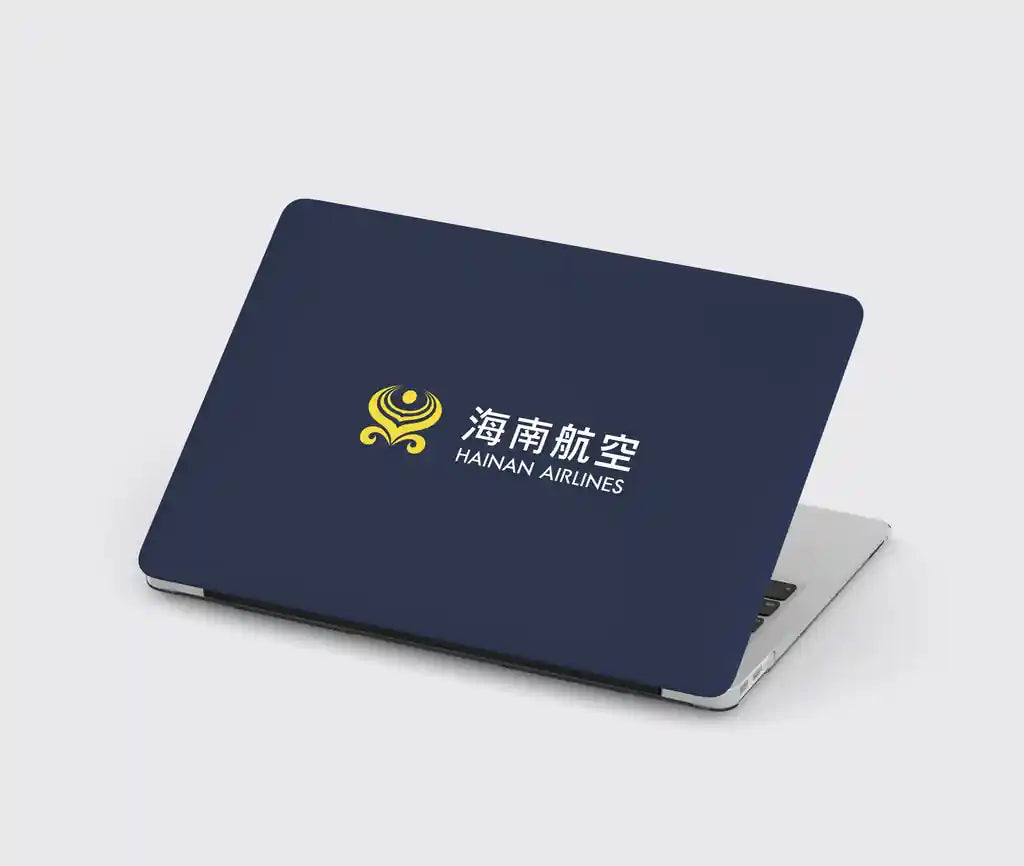 Hainan Airlines design on navy blue macbook case