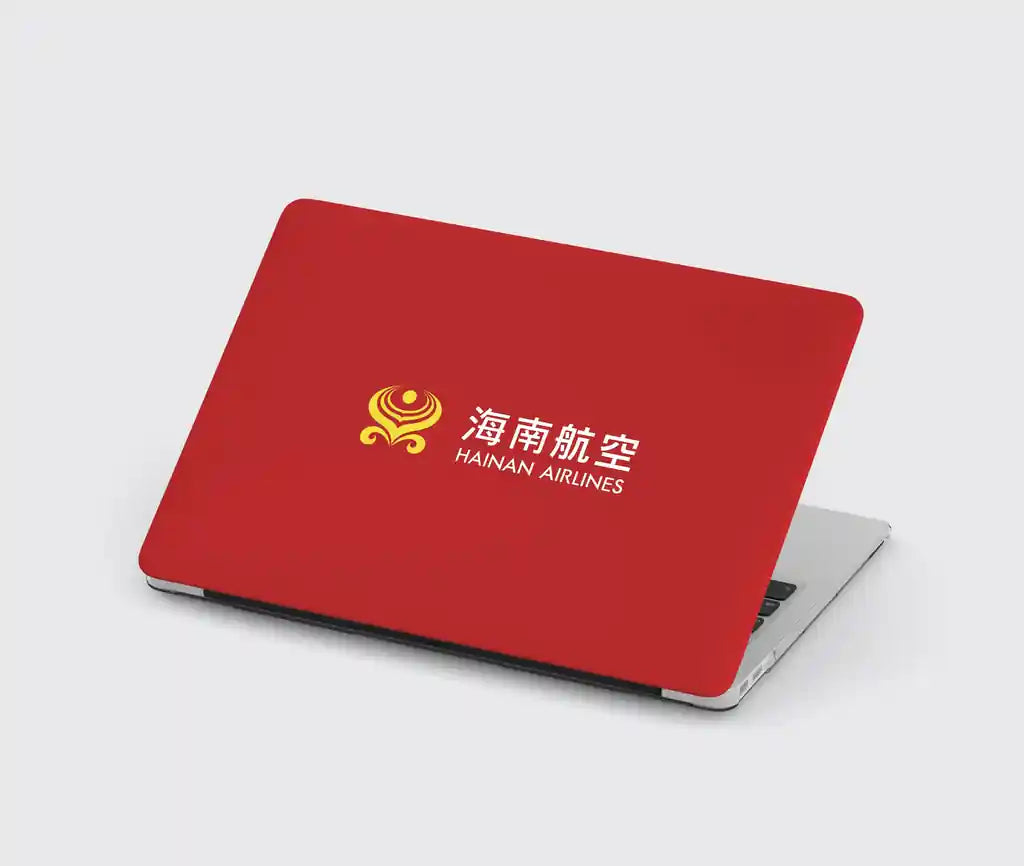 Hainan Airlines design on red macbook case