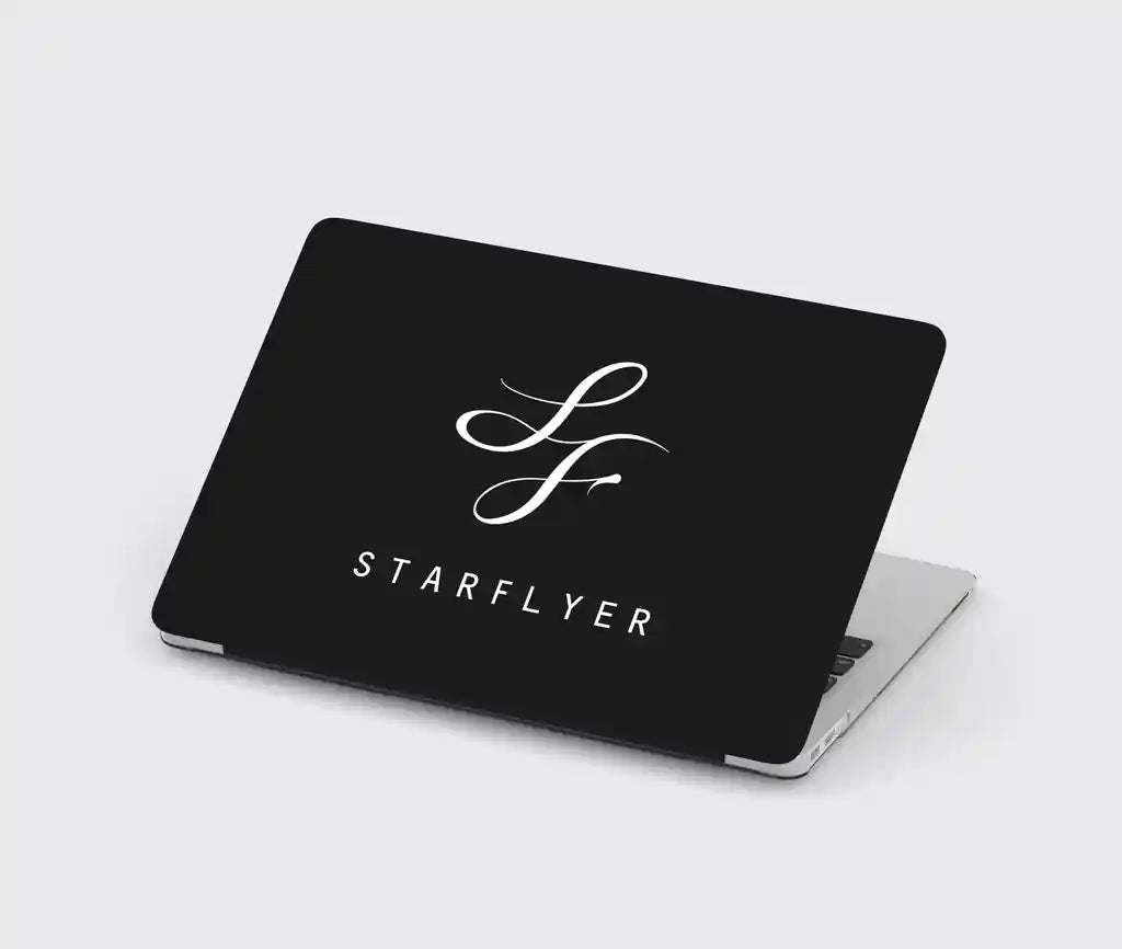 StarFlyer Airlines design on black macbook case