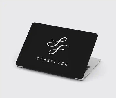 StarFlyer Airlines design on black macbook case
