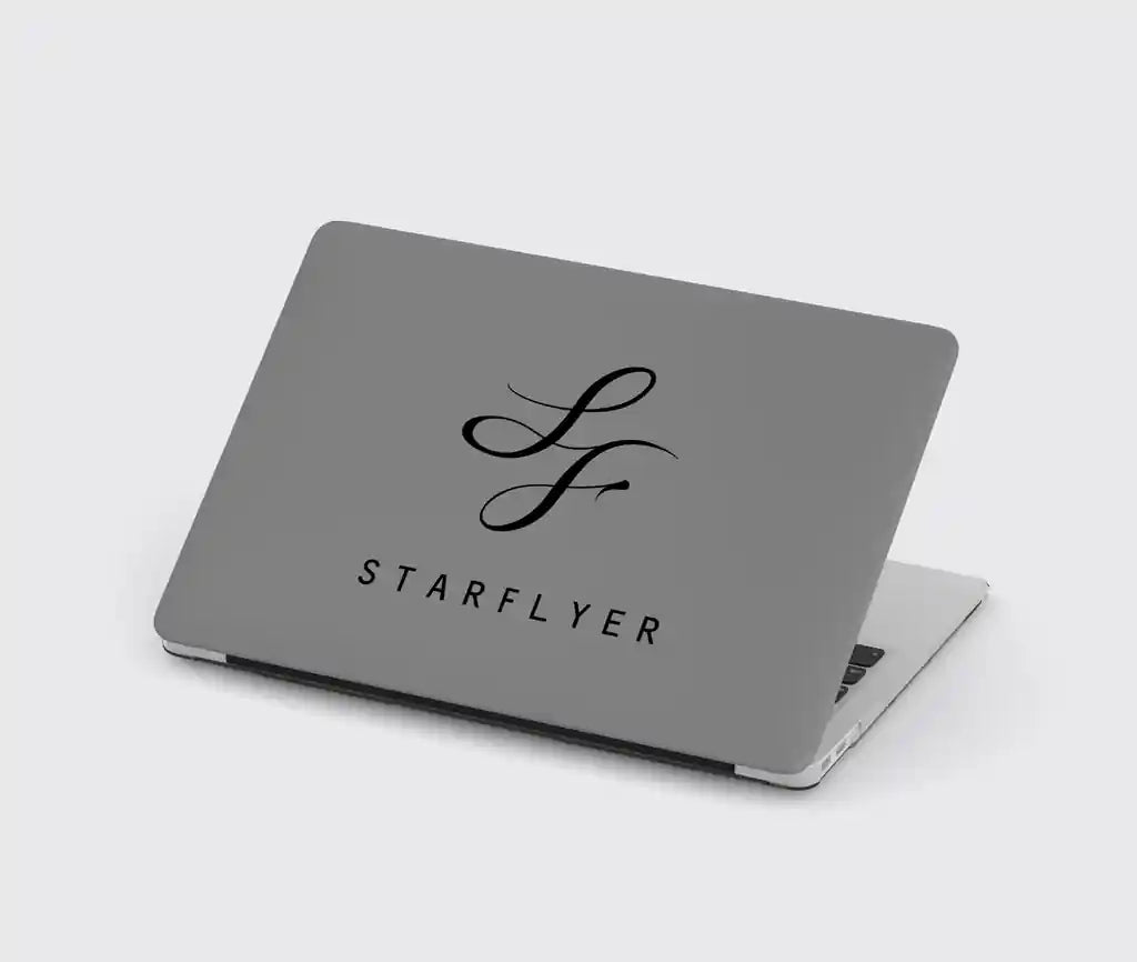 StarFlyer Airlines design on gray macbook case