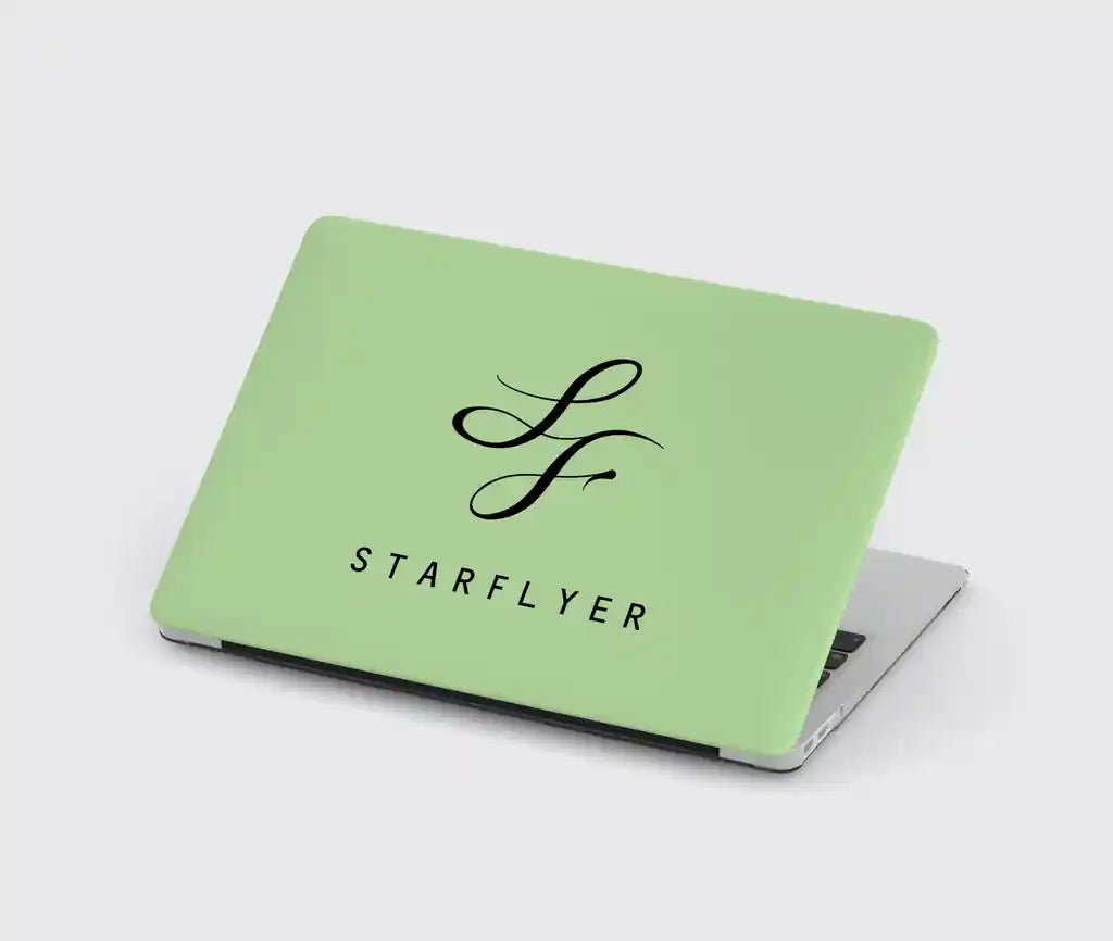 StarFlyer Airlines design on light green macbook case