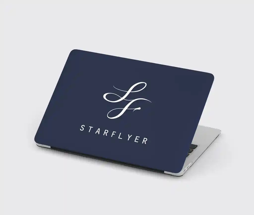 StarFlyer Airlines design on navy blue macbook case