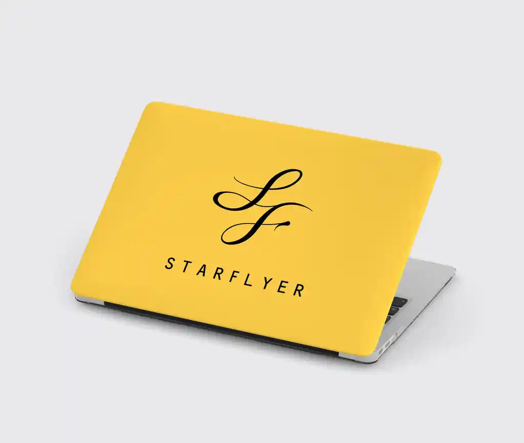 StarFlyer Airlines design on yellow macbook case
