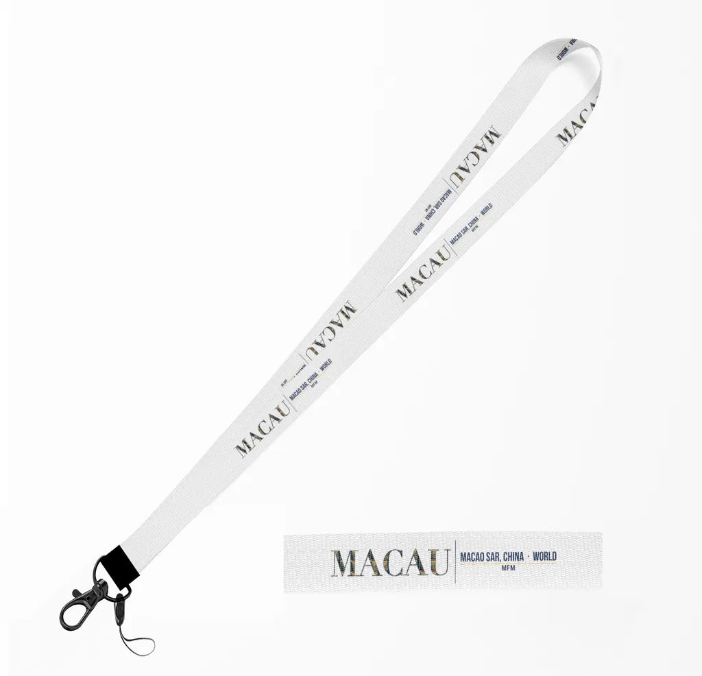 Macau City Series lanyard - white