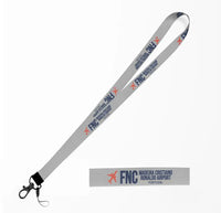 Thumbnail for Madeira Cristiano Ronaldo Airport (FNC) lanyard - light gray