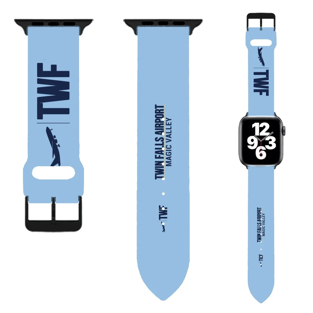 WBV6 | Magic Valley Regional Airport TWF — Twin Falls | Light Blue (Metal Buckle)