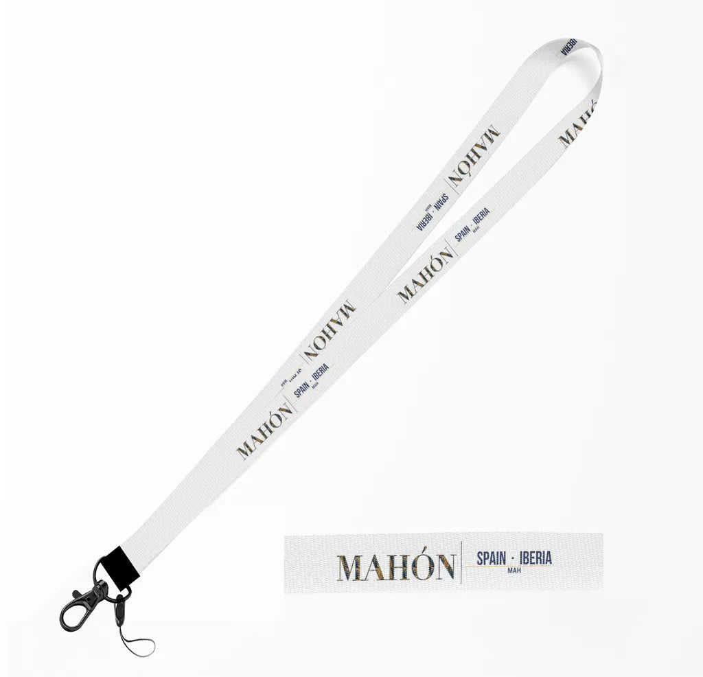 Mahón City Series lanyard - white
