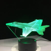 Thumbnail for F/A-18 F16 Vechten Vliegtuig Designed 3D Lamp