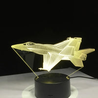 Thumbnail for F/A-18 F16 Vechten Vliegtuig Designed 3D Lamp
