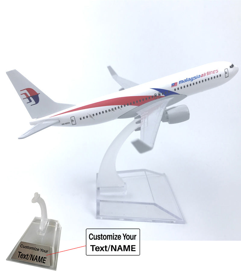 Malaysia Boeing 737 Airplane Model (16CM)