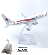 Thumbnail for Malaysia Boeing 737 Airplane Model (16CM)