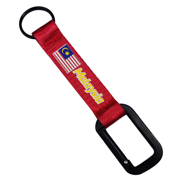 Malaysia Flag Designed Mountaineer Style Key Chains