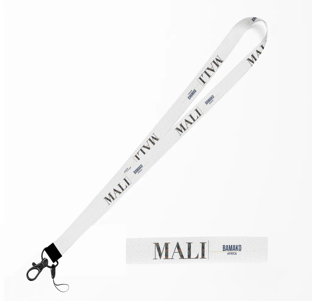 Mali Country Series lanyard - white